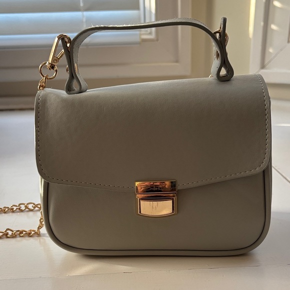 Bella Russo Gray Leather Handbag - Picture 1 of 4